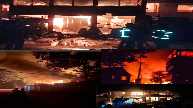 ময়মনসিংহের গৌরীপুরে গভীর রাতে সিলিন্ডার গোডাউনে ভয়াবহ আগুন, 